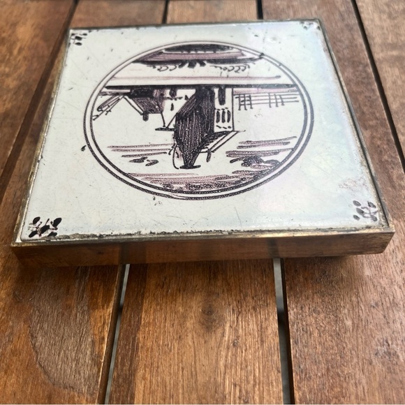 Antique Dutch Delft Tile- 18th Century -Trivet -Decor - Picture 4 of 9